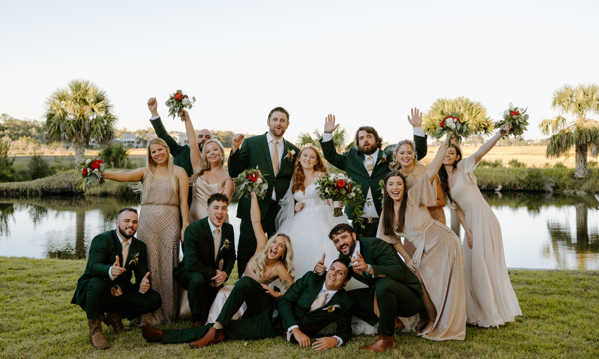 Wedding by the marsh at Sea Palms Resort